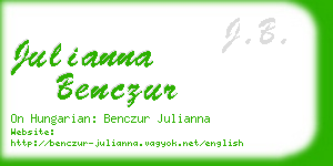 julianna benczur business card